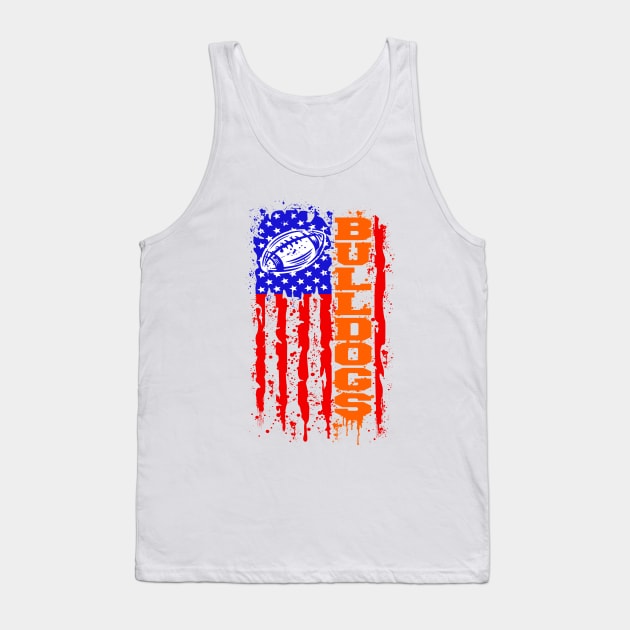 Bulldog Flag Tank Top by Dauberman Graphic Design